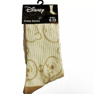 Disney Winnie The Pooh Novelty Crew Socks OS Adult